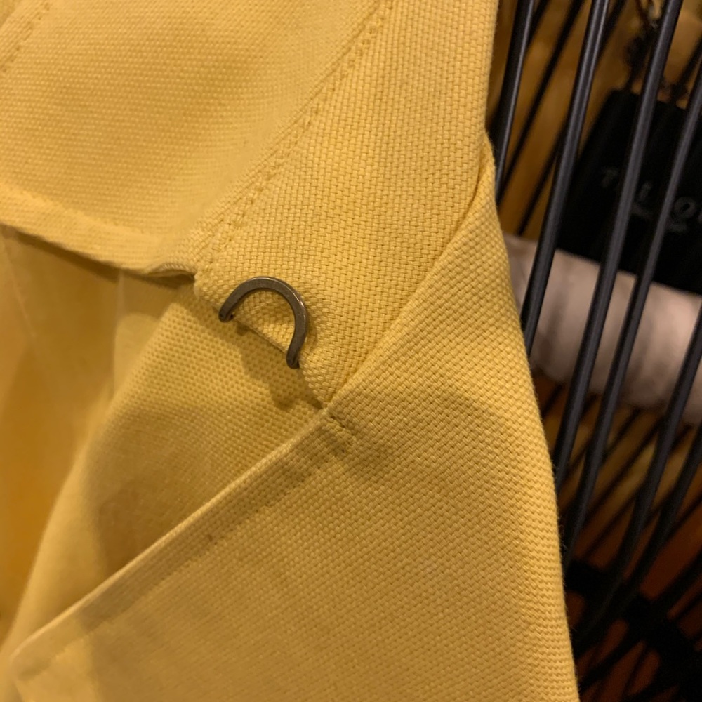Woven Talbots Canary Trench Coat - Picture 4 of 6